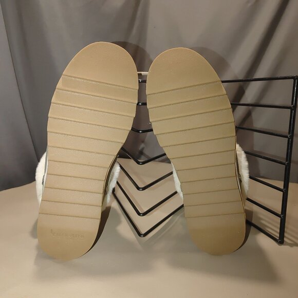 UGG Womens Winter Boots Size 9 Koolaburra Faux Fur Lined Beige  White - Picture 7 of 8